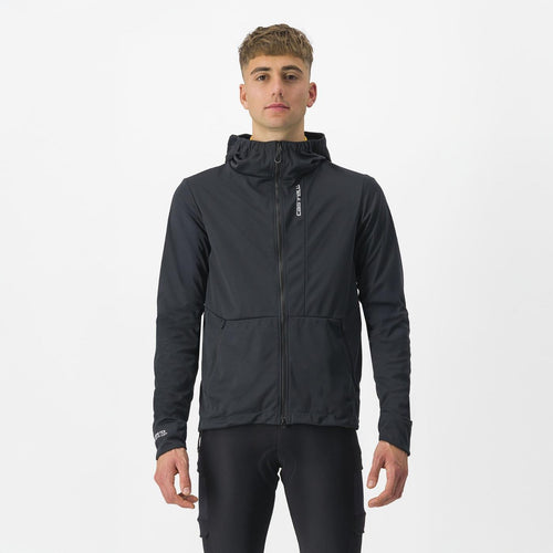 Castelli Trail Hoodie Jacket Light Black