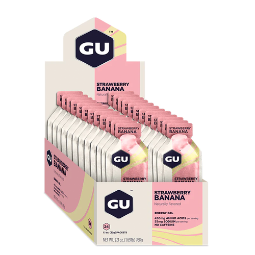 Gel GU Strawberry Banana box 24 unidades